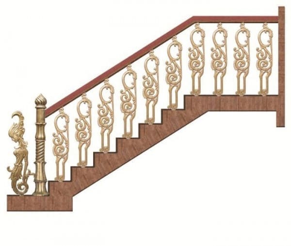 Cầu thang nhôm đúc - CT008