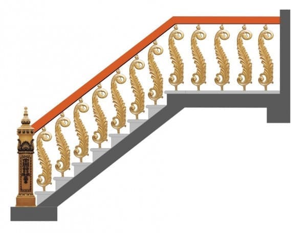 Cầu thang nhôm đúc - CT006